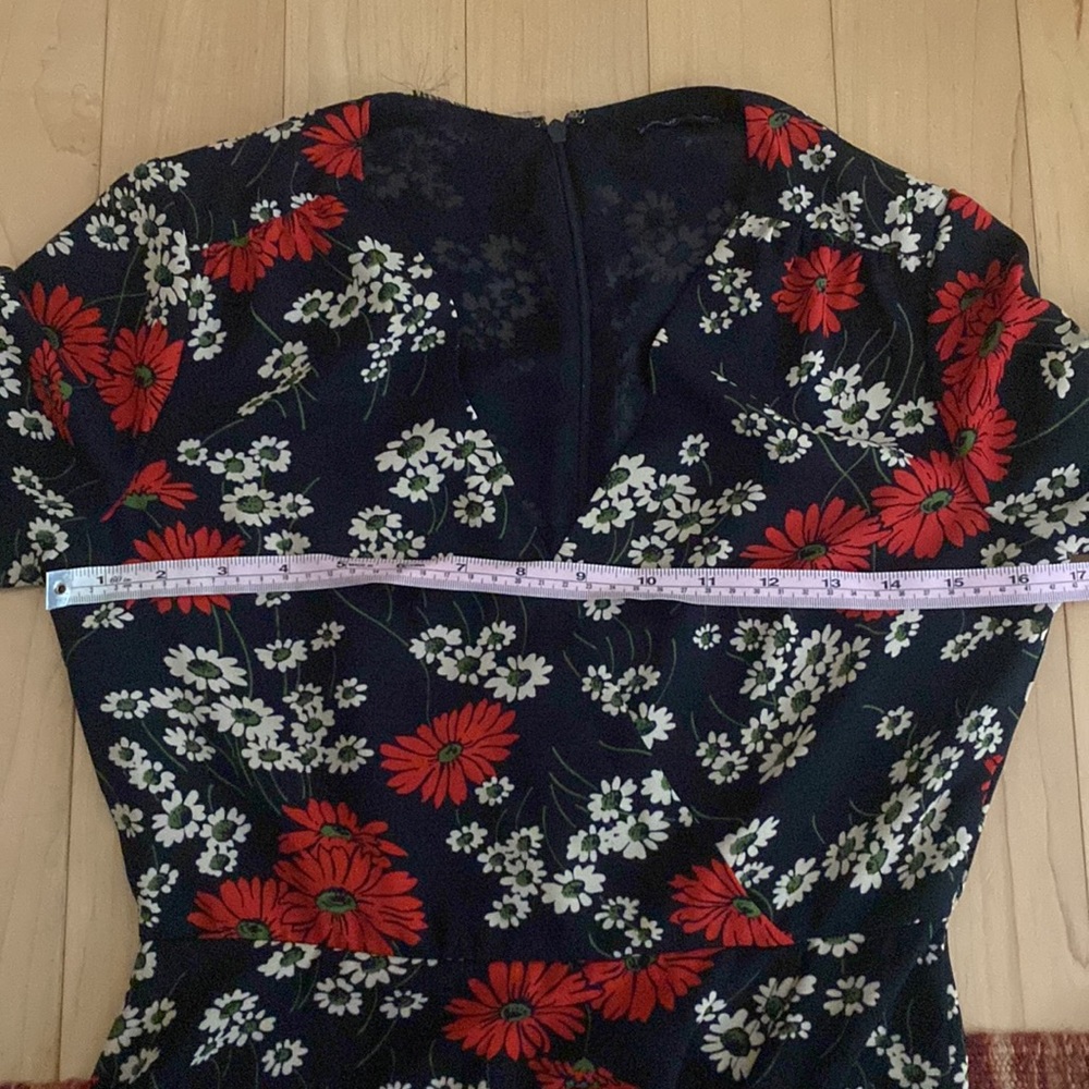Navy Madewell midi dress | Size 00 - Picture 4 of 4